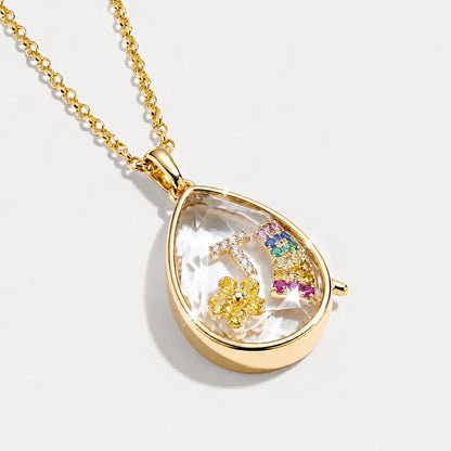Keepsake Locket Necklace with Charm Options