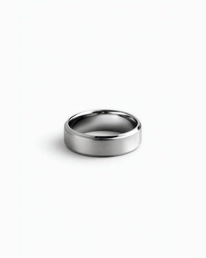 Matte Tungsten Carbide Band Ring, 6 mm