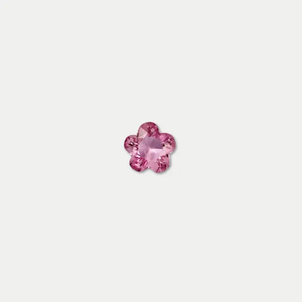 Pink Five-Petal Flower Charm