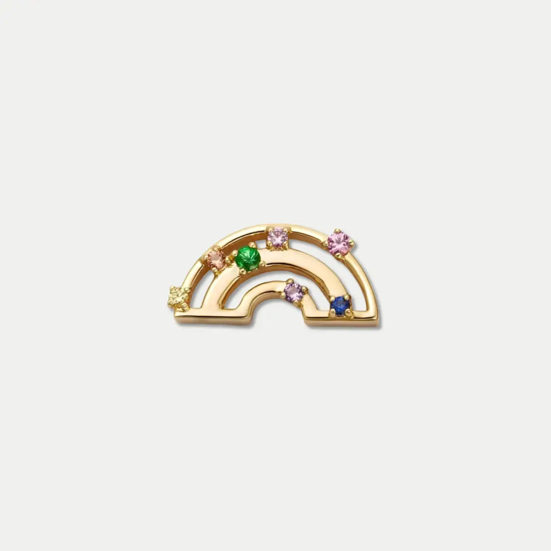 Rainbow Arch Charm with Multicolor Details