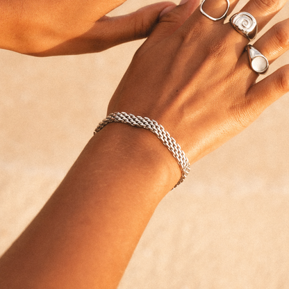 Woven Chain Bracelet, 6 mm — Sifnos