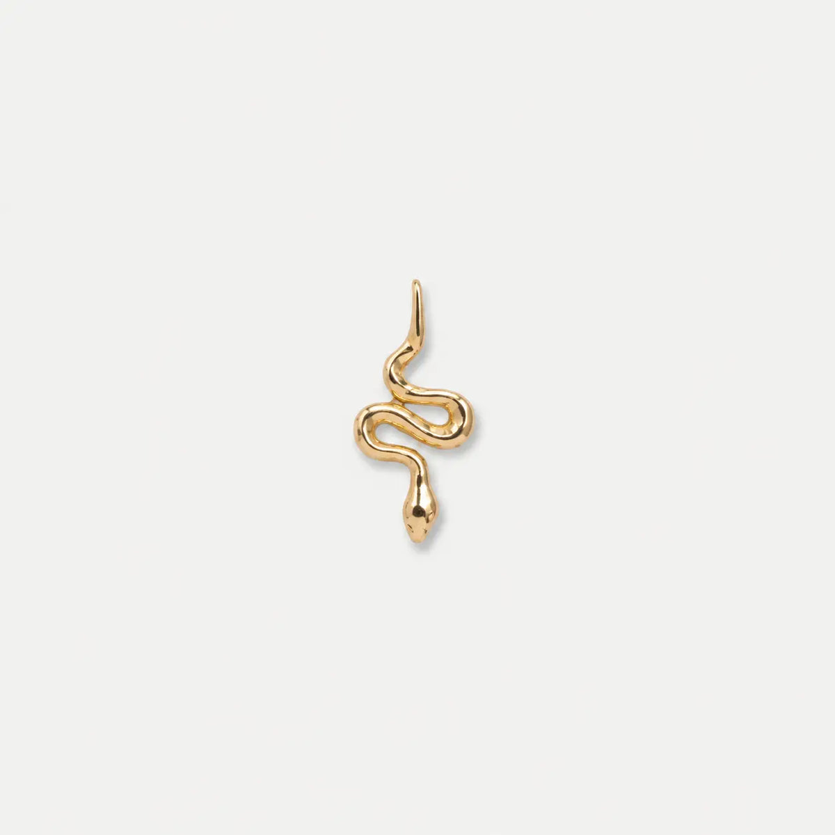 Curved Snake Charm, Gold-Tone