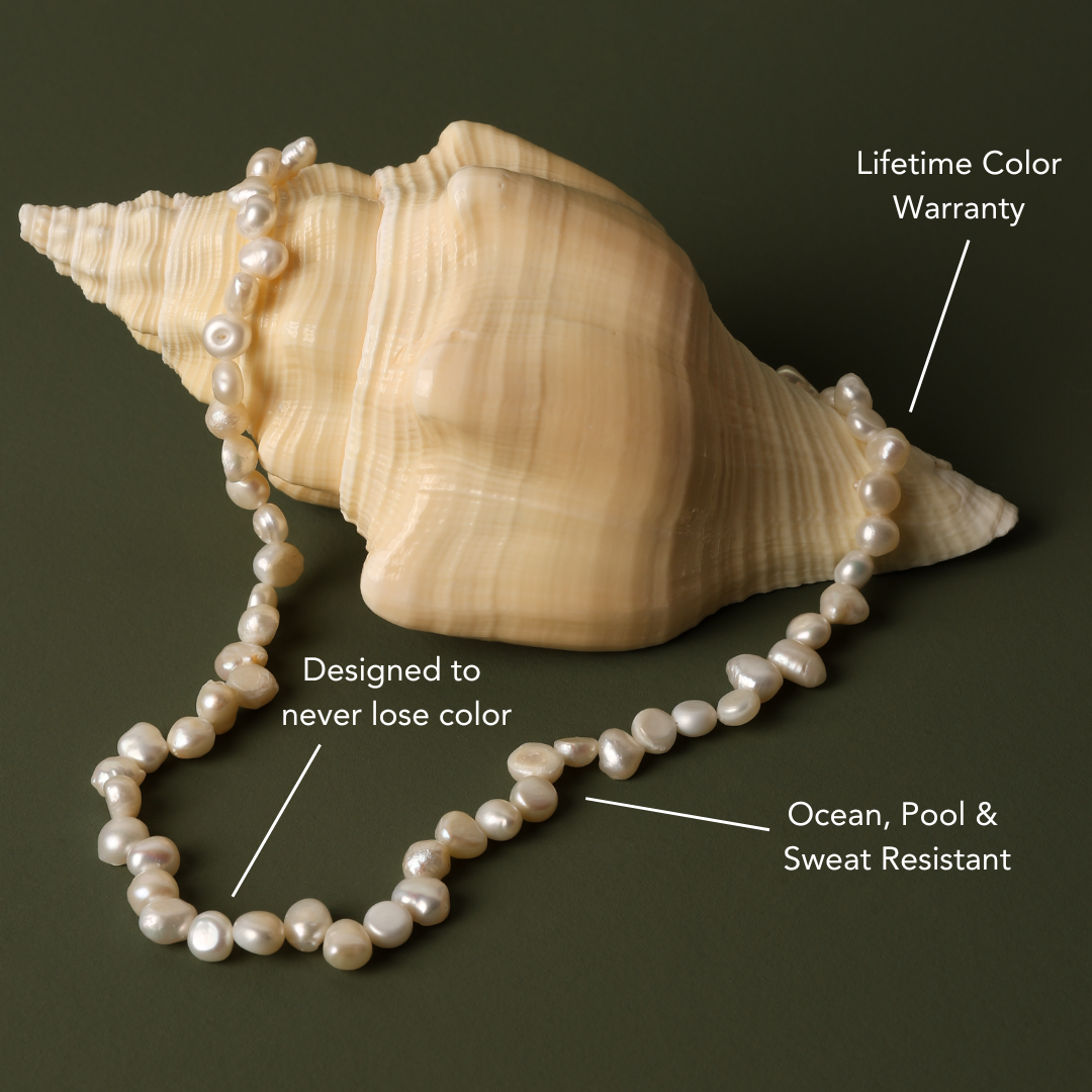 Irregular Freshwater Pearl Choker, 36–41 cm — Sunseeker