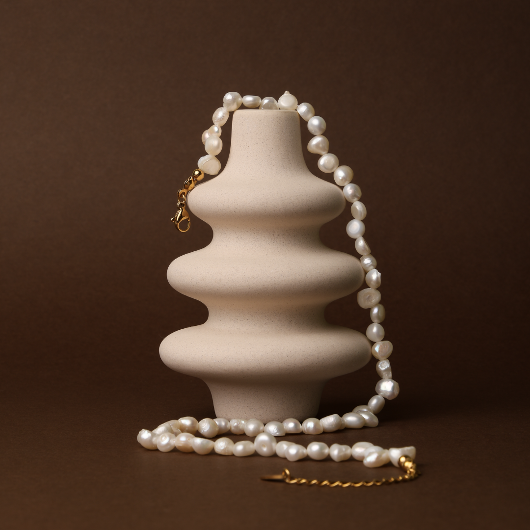 Irregular Freshwater Pearl Choker, 36–41 cm — Sunseeker