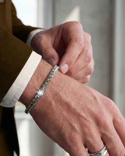 Clear Zircon Tennis Bracelet, 4 mm, Silver-Plated — Reserva