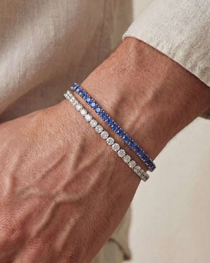 Clear Zircon Tennis Bracelet, 4 mm, Silver-Plated — Reserva