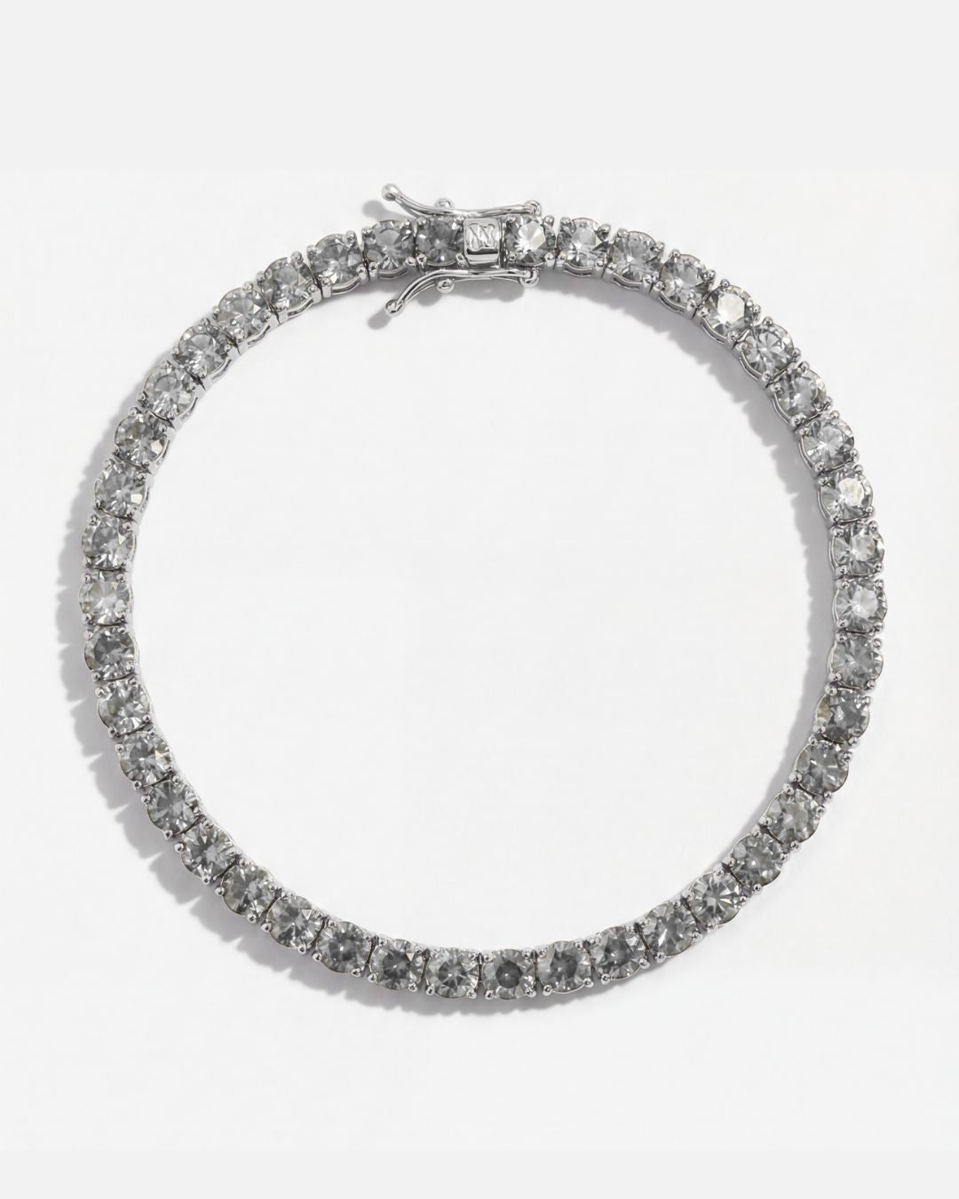 Clear Zircon Tennis Bracelet, 4 mm, Silver-Plated — Reserva
