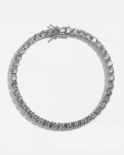 Clear Zircon Tennis Bracelet, 4 mm, Silver-Plated — Reserva