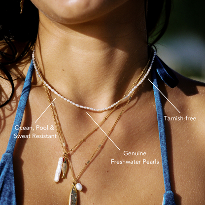 Tiny Freshwater Pearl Choker, 2.5–2.8 mm