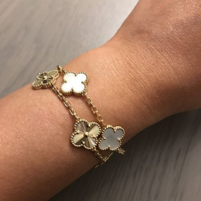 Five Clover Chain Bracelet