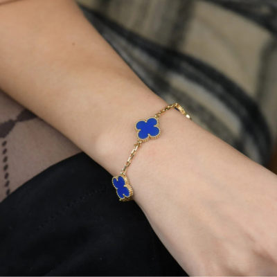 Five Clover Chain Bracelet