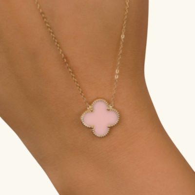 Clover Pendant Necklace, Five Color Options
