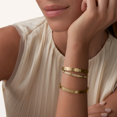 Pave Screw Detail Bangle — Malaga
