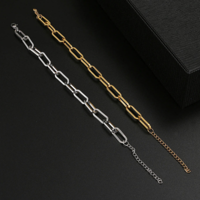 Bold Paperclip Link Bracelet — Jessie