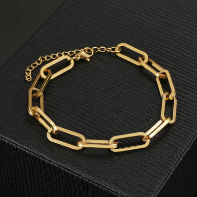 Bold Paperclip Link Bracelet — Jessie