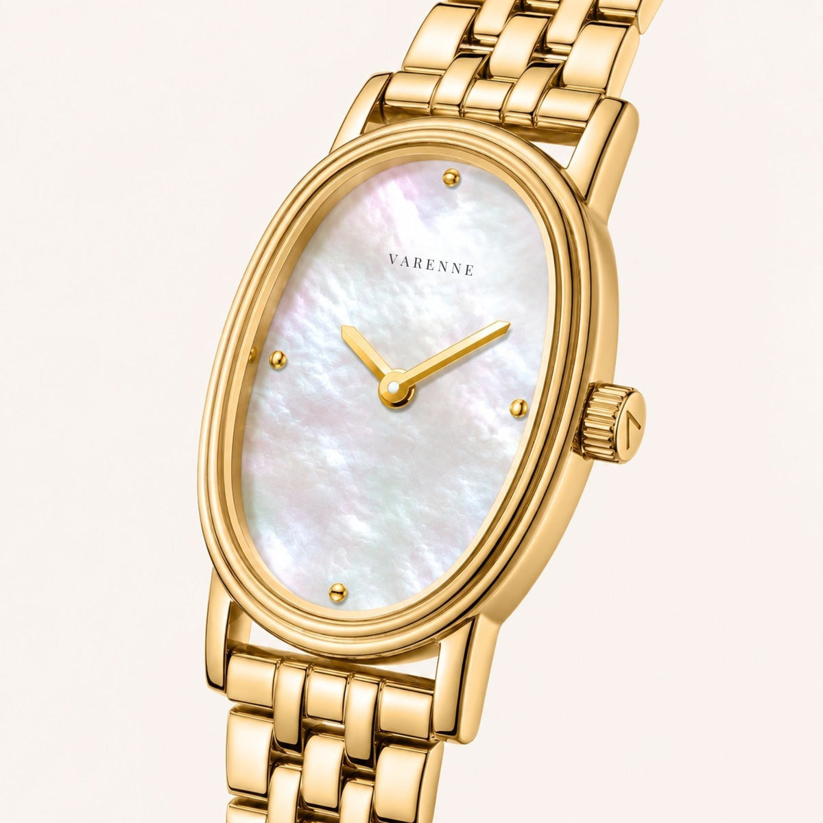 Oval Mother-of-Pearl Quartz Watch — Aurea