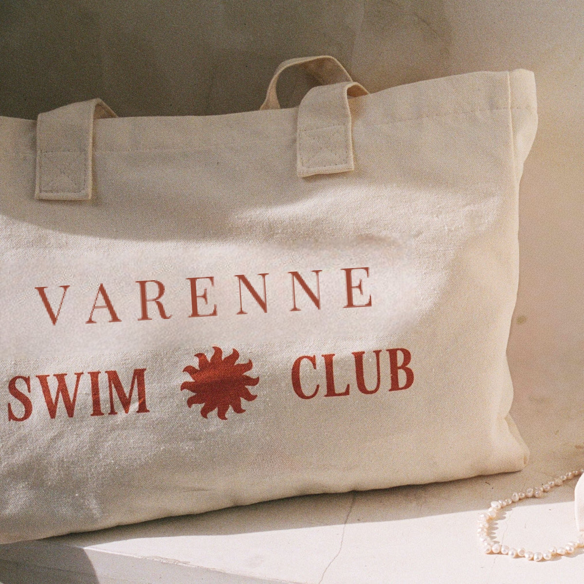 Printed Beach Tote Bag, 45 × 34 cm, Zip Pocket