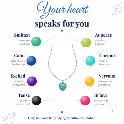 Color-Changing Heart Necklace — Aura