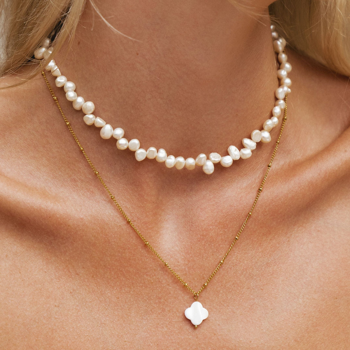 Irregular Freshwater Pearl Choker, 36–41 cm — Sunseeker