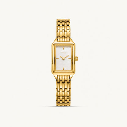 Rectangular Mother-of-Pearl Quartz Watch — Astra