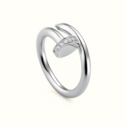 Crystal Nail Wrap Ring