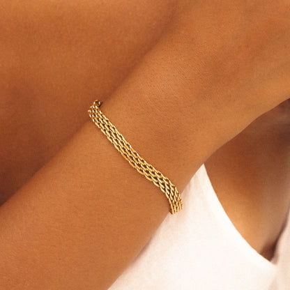 Woven Chain Bracelet, 6 mm — Sifnos