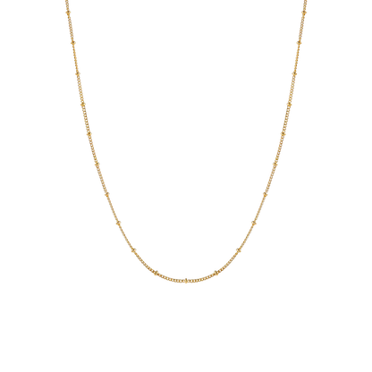 Fine Bead Station Choker, 39 cm — Capri