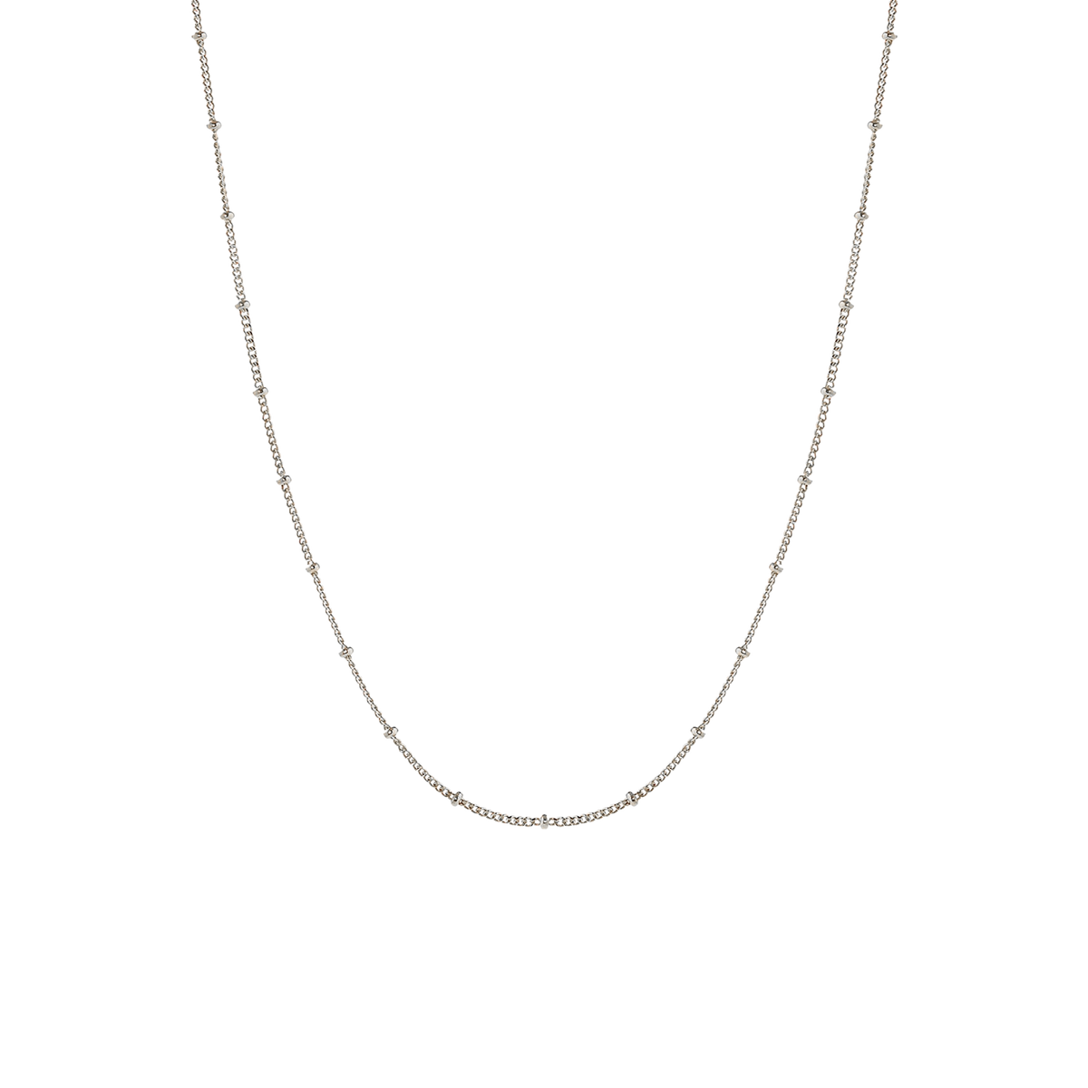 Fine Bead Station Choker, 39 cm — Capri
