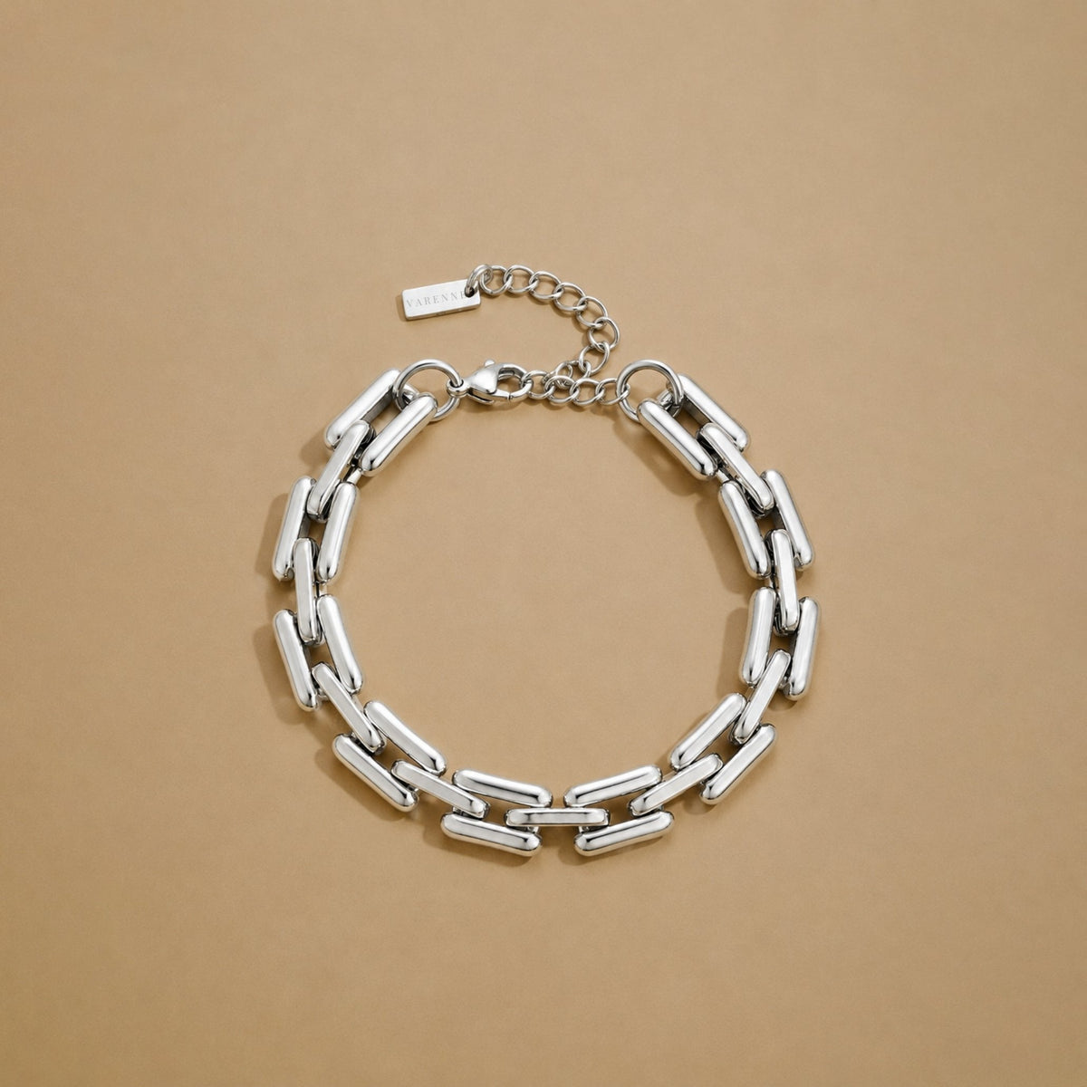 Chunky Link Chain Bracelet, 8.5 mm, Steel