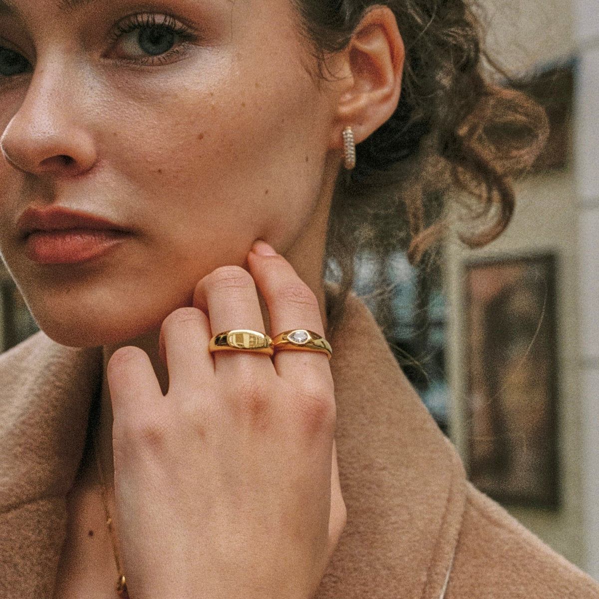 Plain Oval Signet Ring, Steel — Everyday