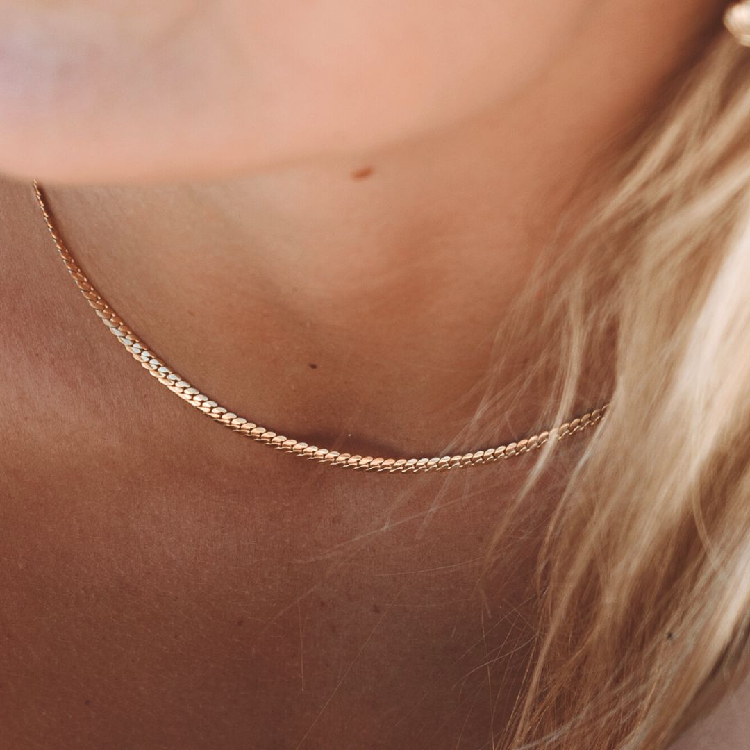 Curb Chain Choker, 3 mm × 36 cm — Classy