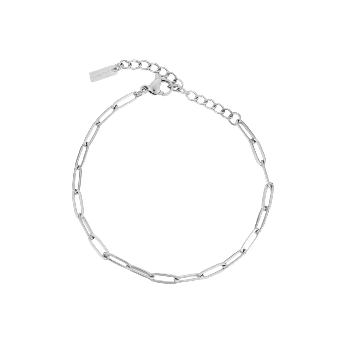 Paperclip Chain Bracelet, 3 mm × 16 cm — Cozumel