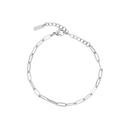 Paperclip Chain Bracelet, 3 mm × 16 cm — Cozumel