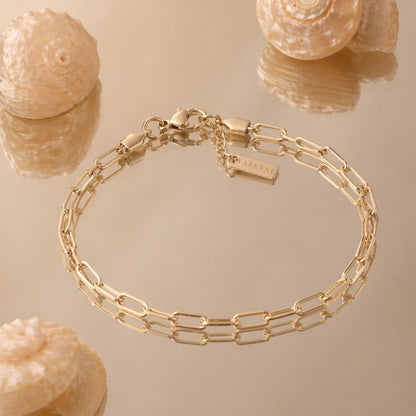 Paperclip Chain Bracelet, 3 mm × 16 cm — Cozumel