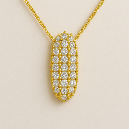 Bubble Initial Crystal Necklace, A–Z, 18 in
