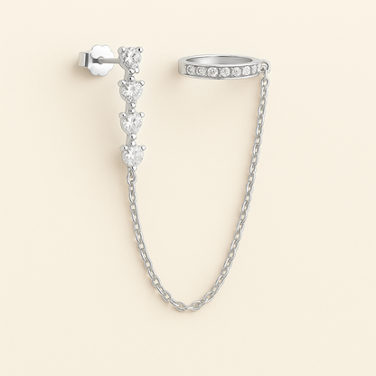 Crystal Chain Ear Cuff Earring — Audra