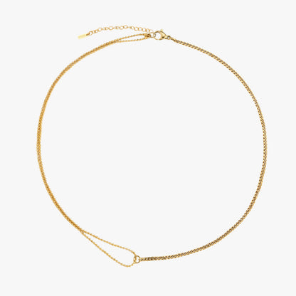 Split Chain Choker, 39 cm — Double Trouble