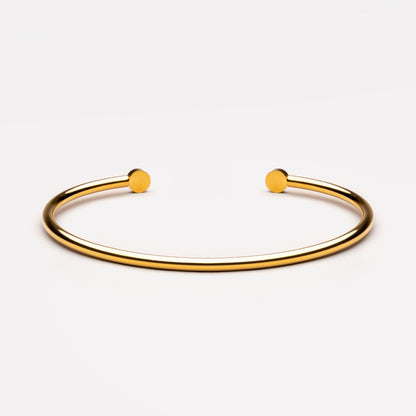 Pavé Disc End Cuff Bracelet — Mirari