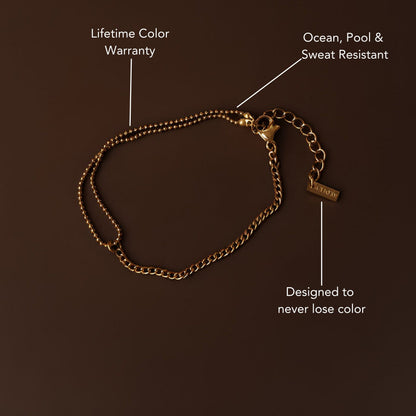 Split Chain Bracelet, 16 cm — Double Trouble