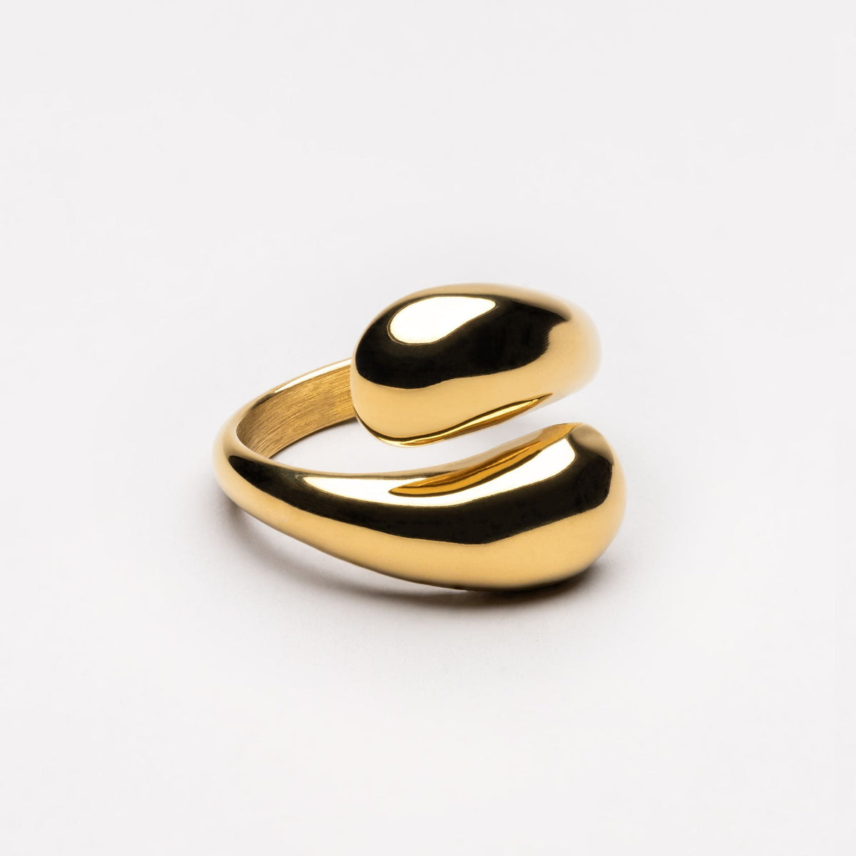 Open Wrap Statement Ring — Double Twist