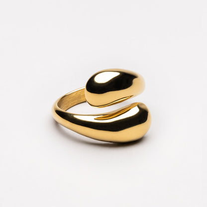 Open Wrap Statement Ring — Double Twist