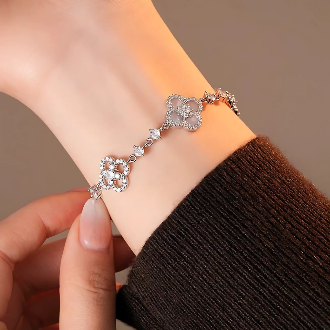 Flower Slider Bracelet — Sakura Clover