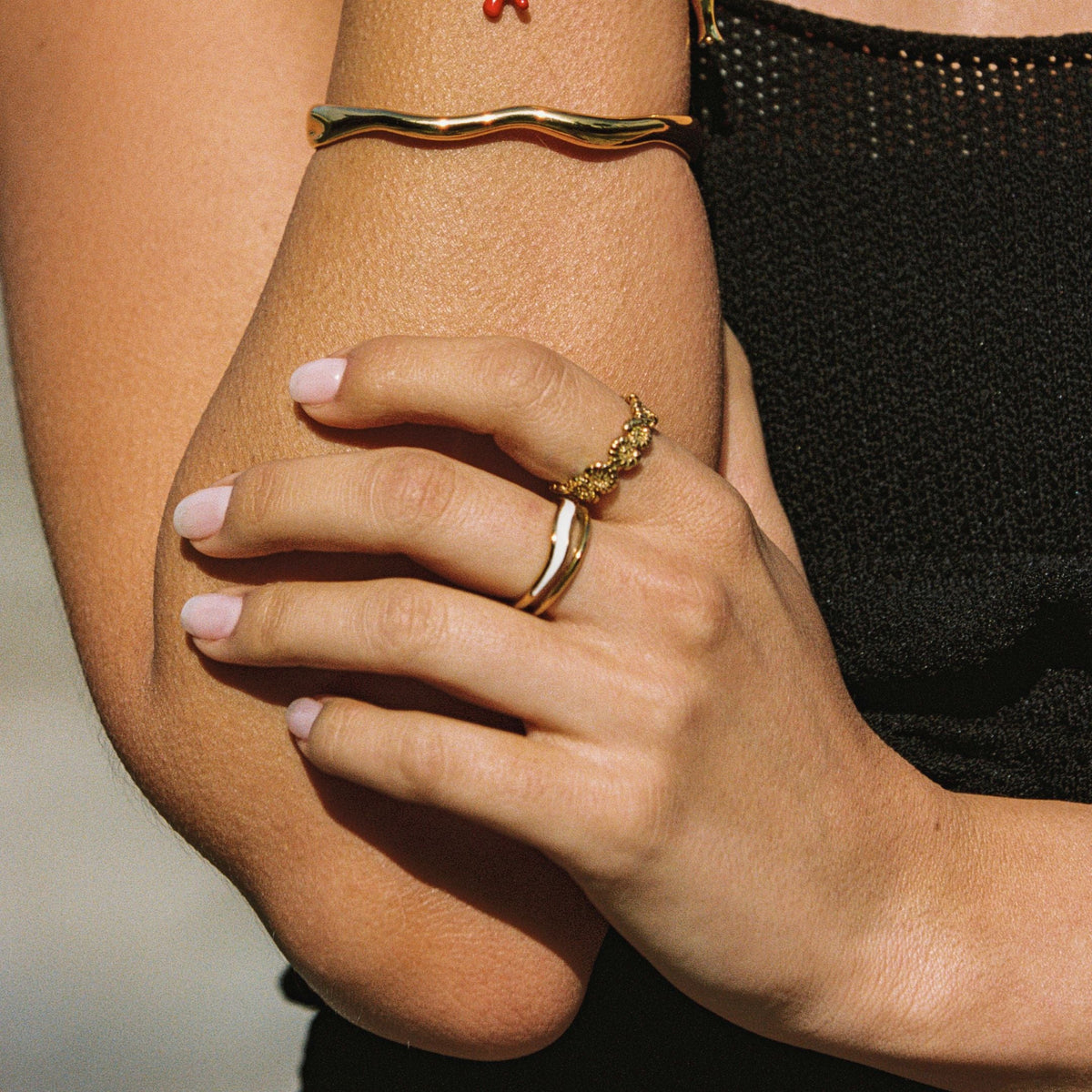 Openwork Double Wave Band Ring — Sirocco