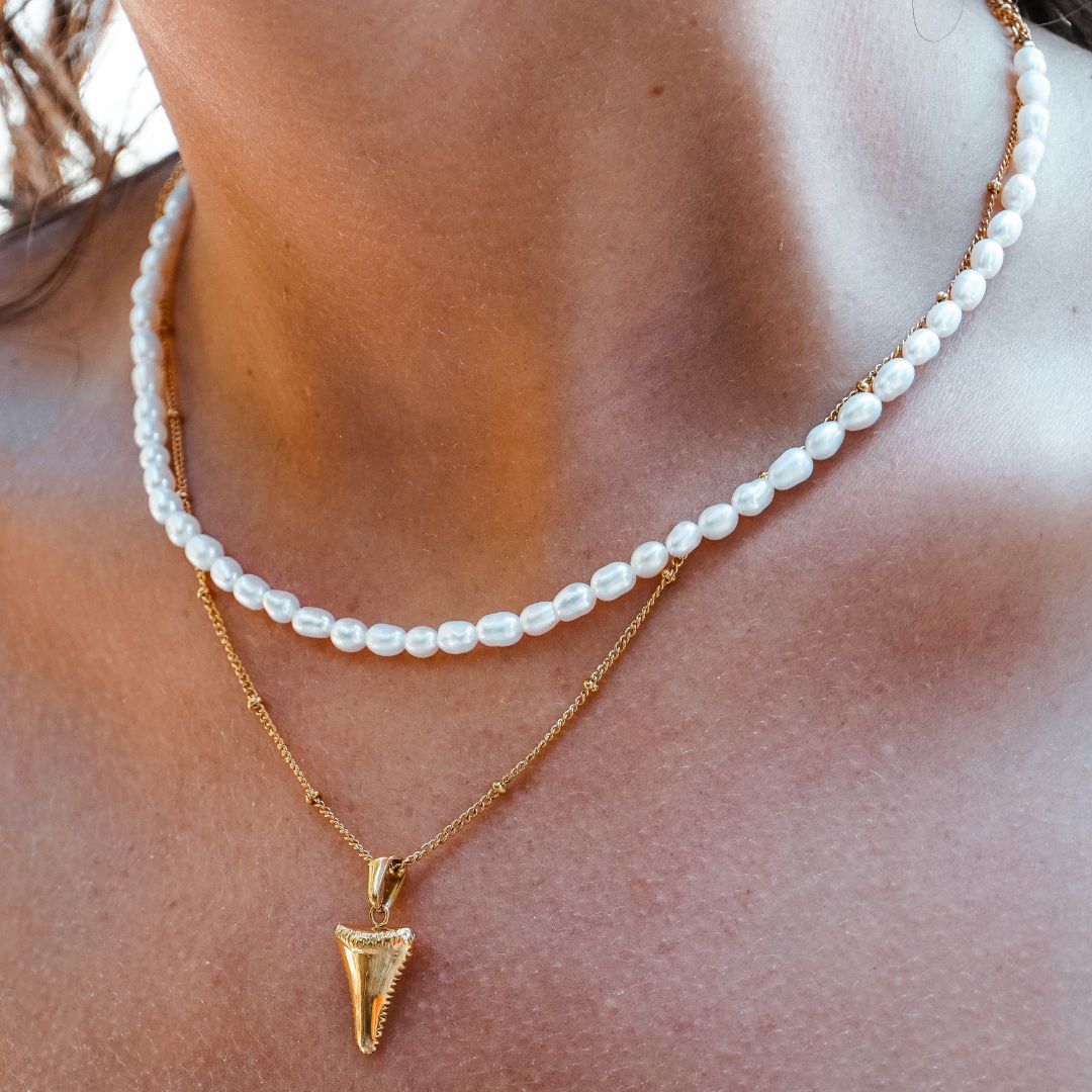 Freshwater Pearl Choker, 6 mm, 36–42 cm