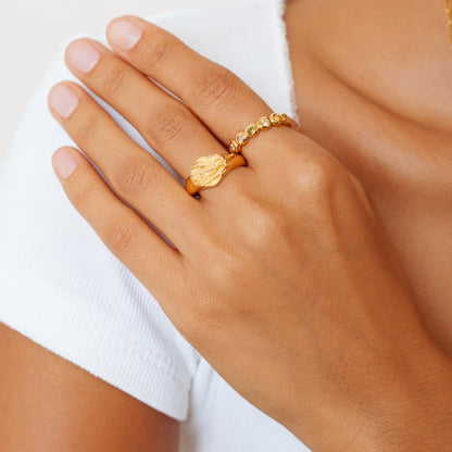 Pastel Zircon Eternity Band Ring — Candy