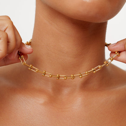 Paperclip Link Choker, 5.3 mm — Island Links