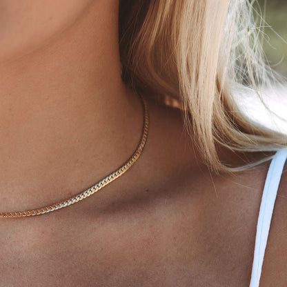 Curb Chain Choker, 3 mm × 36 cm — Classy