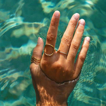 Open Oval Outline Ring — Bahia