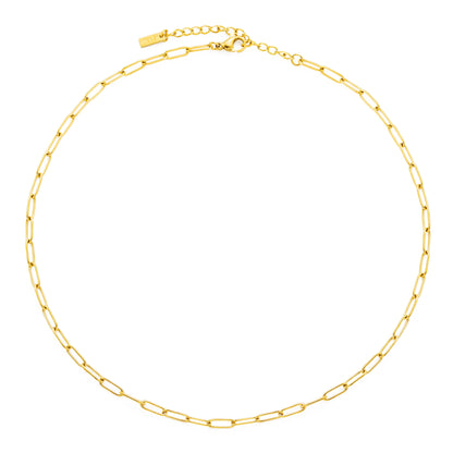 Paperclip Chain Choker, 3 mm × 39 cm — Cozumel