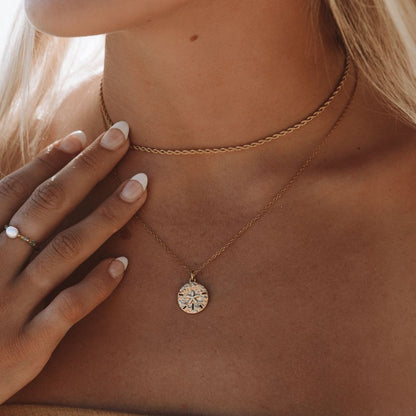 Rope Chain Necklace, 2 mm × 39 cm — Calvi